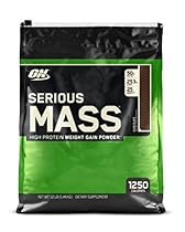 Optimum Nutrition Serious Mass Gainer Protein Powder, Chocolate, 12 Pound