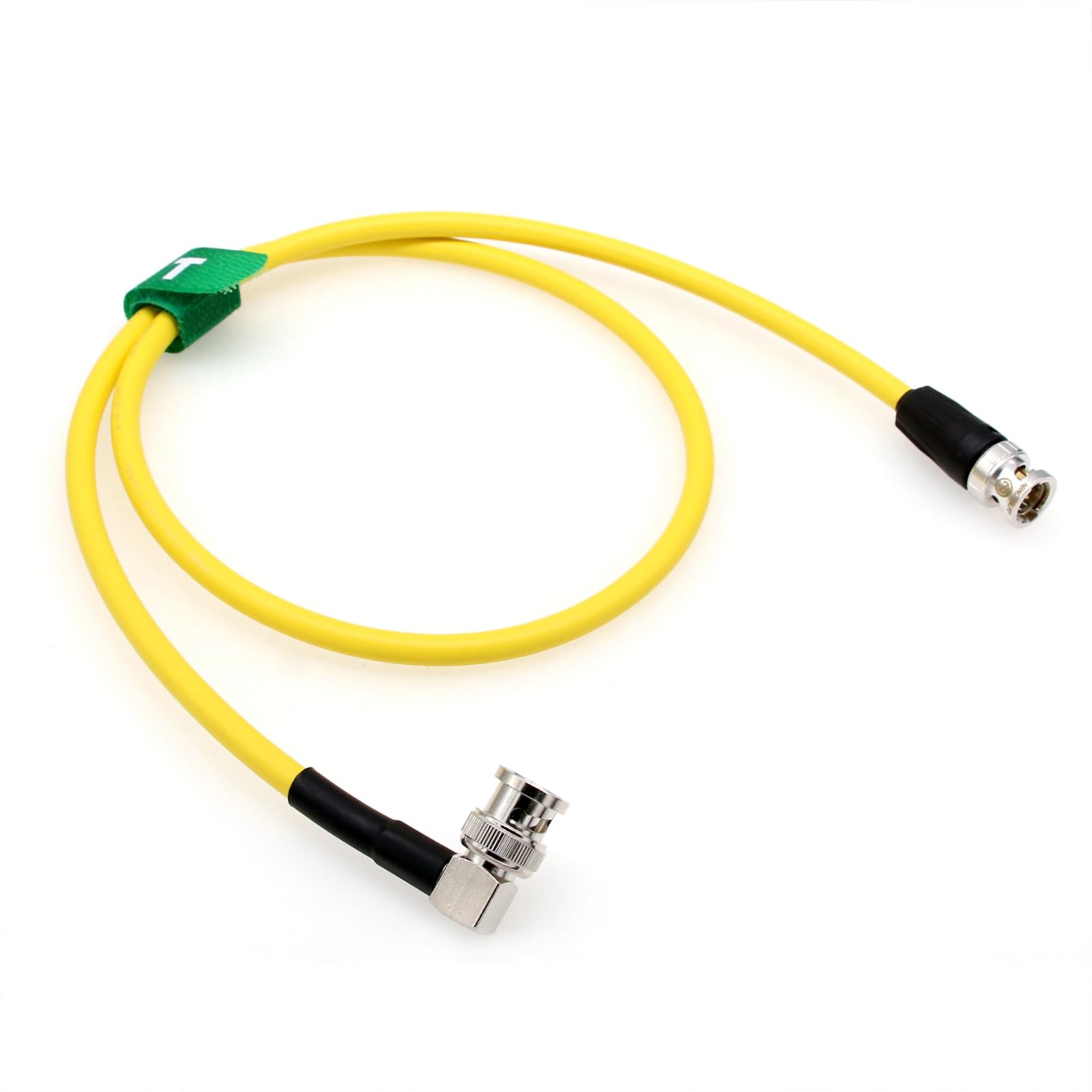 HangTon 4K 12G 6G SDI BNC Video Coaxial Cable for RED Komodo-X V-Raptor XL DSMC2 Camera Ninja V Shogun SmallHD Monitor Teradek Bolt Transmission, Yellow 80cm