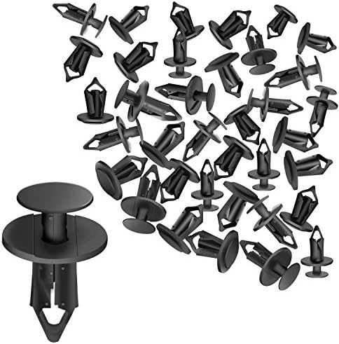 CNIKESIN 50Pcs Nylon Bumper Fastener Rivet Clips 8Mm Automotive Furniture Assembly Expansion Screws Kit Auto Body Clips