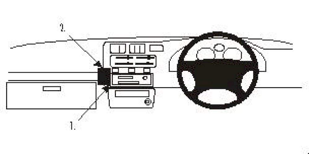 Brodit 652099 ProClip Angled Mount for Toyota RAV 4 94–00