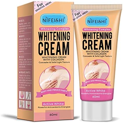 Underarm Whitening Cream,Lightening Cream Effective for Lightening & Brightening Armpit, Knees, Elbows, Sensitive & Private Areas, Whitens, Nourishes, Repairs & Restores Skin 60ml