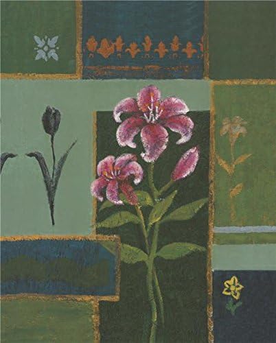 Oil Painting 'Pink Lilies' Printing On High Quality Polyster Canvas , 12x15 Inch / 30x38 Cm ,the Best Study Decoration And Home Gallery Art And Gifts Is This Reproductions Art Decorative Prints On Canvas