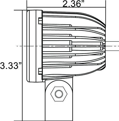 Vision X Lighting XIL-SP120 Solstice Solo Prime Black 2" 10W 20 Degree Narrow Beam LED Pod