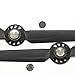Hobbylane Nylon Propellers Prop Blades Set A+B for YUNEEC Q500+ Q500 Q500M Typhoon Series 4K RC Quadcopter Drone Spare Replace Parts 2CW 2CCW Rotor Blades, Black, Pair of 2
