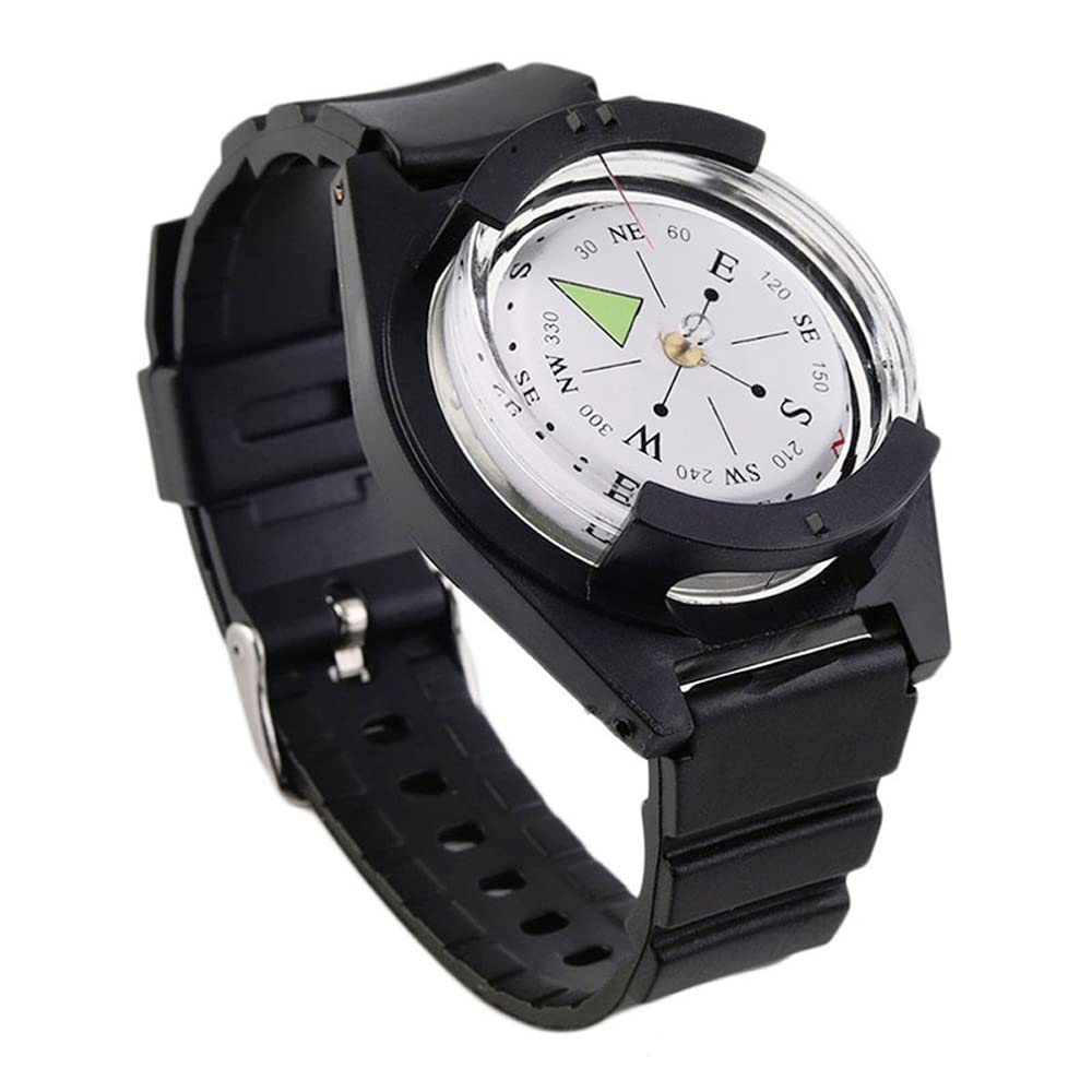 ARFUKA Orienteering Compass with Glow in The Dark Baseplate, Wrist Mount for Hiking, Camping, Hunting - Survival Navigation Tool & Outdoor for Adventurers