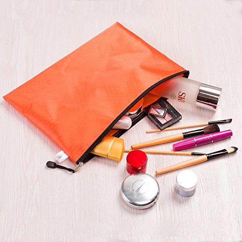 A4 Business Zipper File Bags - Lavince 6PCS Oxford Cloth Waterproof Document Holder with Double Layers Mesh Envelope Document Holder,PVC Organizer Storage Bag for Cosmetics Offices Supplies Travel