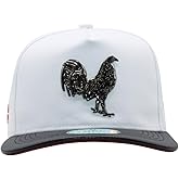 Ferreti Hats El Gallo White Baseball Cap - Premium Rooster Hat for Men and Women, Ball Caps for Men for Any Occasion, Rooster Trucker Hat, Gorra para Hombre Ajustable