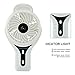 Welltop Mini Handheld USB Misting Fan with Personal Cooling Mist Humidifier Rechargeable Portable Mini Misting Cooling Fan for Home Office and Travel (White)