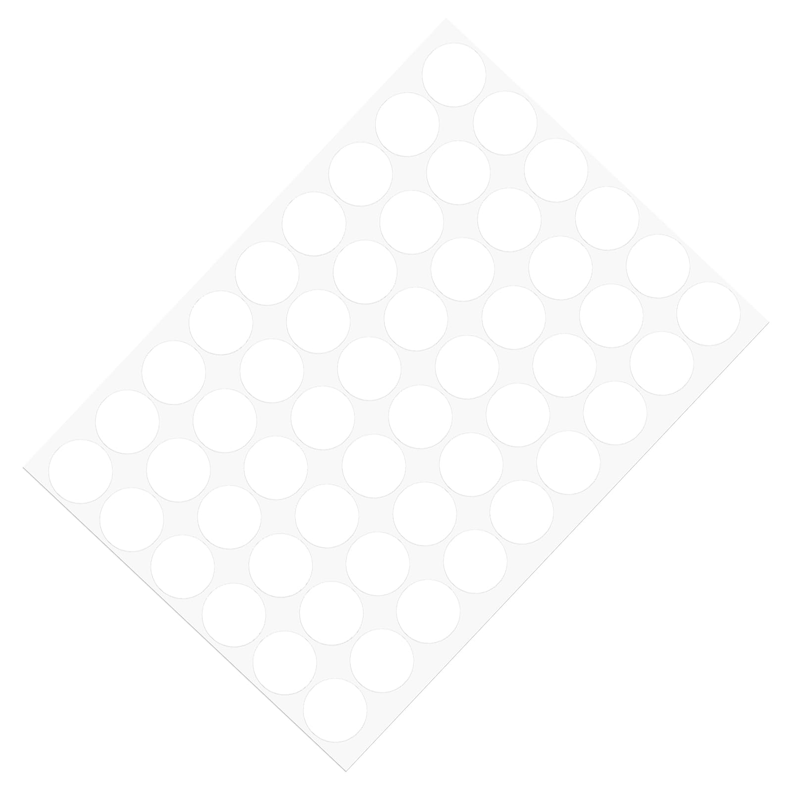 METALLIXITY Screw Hole Cover Stickers (21mm Dia) 540Pcs in 10 Sheet, PVC Shelf Peg Sealing Cap Waterproof - for Cupboard Closet Furniture, White