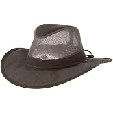 Dorfman Pacific Men's 1 Piece Suplex Pinch Front Safari Hat