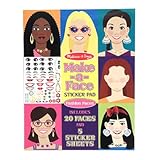 Toy 13 Pack MELISSA & DOUG MAKE A FACE STICKER PAD Book