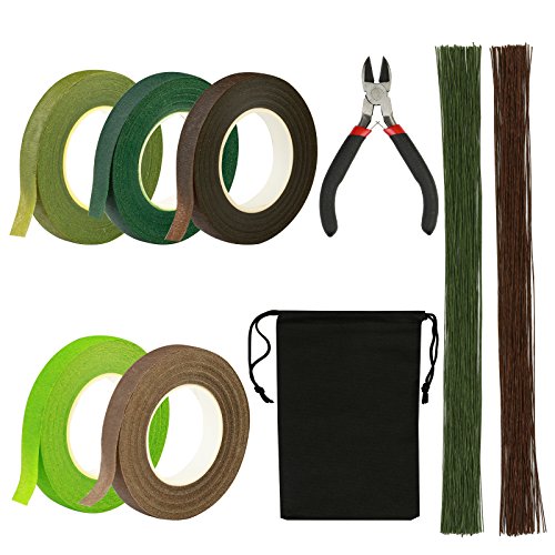 LANMOK Floral Arrangement Kits 5pcs 26# Floral Tapes Stem Wrap Flexible Floral Stem Wire With Garden Wire Cutter For Flower Arrangement Stem-wrapping Bouquets Corsages - Thumbnail 7