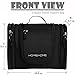 HOMIEHOME Hanging Travel Toiletry Bag, 5 Space Waterproof Toiletry Kit For Men & Women (Black)