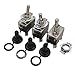 3pcs Heavy Duty Rocker Toggle Switch 15A 250V 20A 125V DPST 4 Pin ON/OFF Switch Metal + 3pcs Waterproof Cover 2 Years Warranty Ten-1221