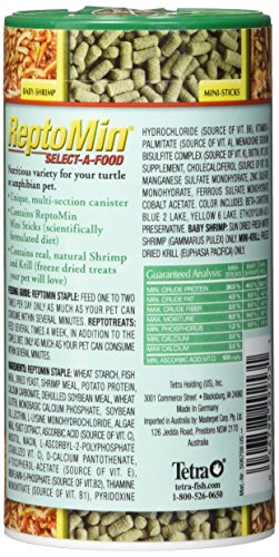 Tetra 29253 ReptoMin Select-a-Food, 1.55-Ounce, 250-ml