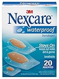 Nexcare Waterproof Bandages, Assorted 20 ct