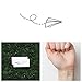Tattify Paper Airplane Temporary Tattoo - Fly Like Paper (Set of 2) - Other Styles Available and Fashionable Temporary Tattoos - Tattoos are long lasting and Waterproof
