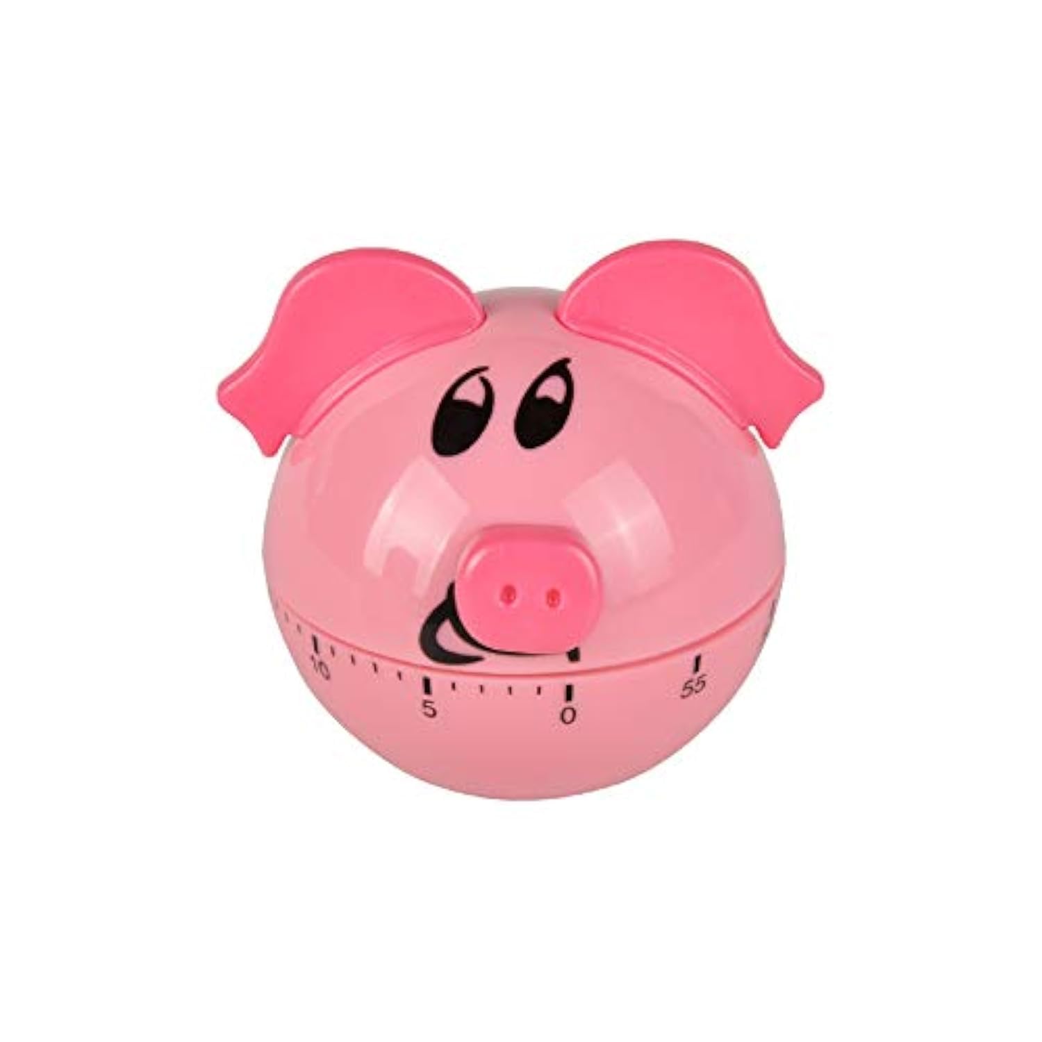 Jayron Mechanical Kitchen Timer Pink Pig Cartoon Cute Shape Hour Meter Countdown Alarm Clock,Suitable for Baking,Cooking and Learning
