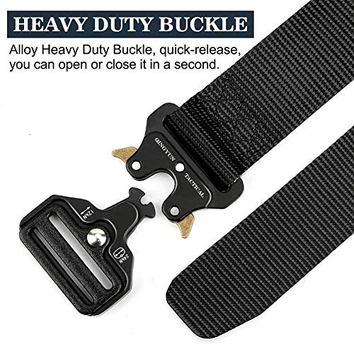 image for QINGYUN RONGQI Tactical Belt,Military Style Quick Release Belt,1.5