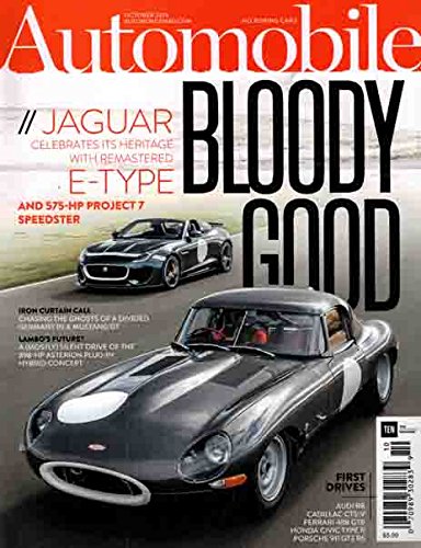 Automobile October 2015 Bloody Good Jaguar E Type 575-HP Project 7 Speedster