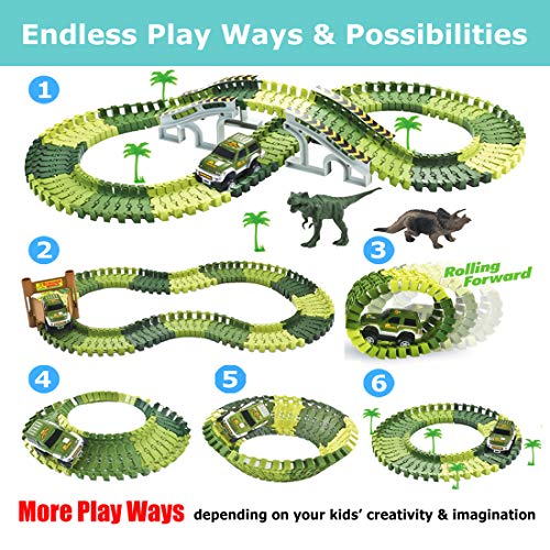 1 Dinosaur+Jurassic+Flexible+Playset+Toddler