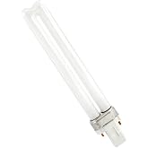 Sylvania Dulux S CFL Compact Fluorescent Light Bulb, 2 Pin, 13W, 1 Pack | Single Tube, GX23 Base, 13 Watt Long Lasting Energy Efficient Light Bulb, 10000 hr Life, 5000K Daylight