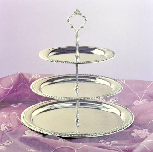 3 Tier Chrome Plated Serving Tray