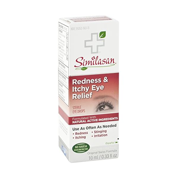 Similasan Redness & Itchy Eye Relief Drops .33Ounce Bottle Natural