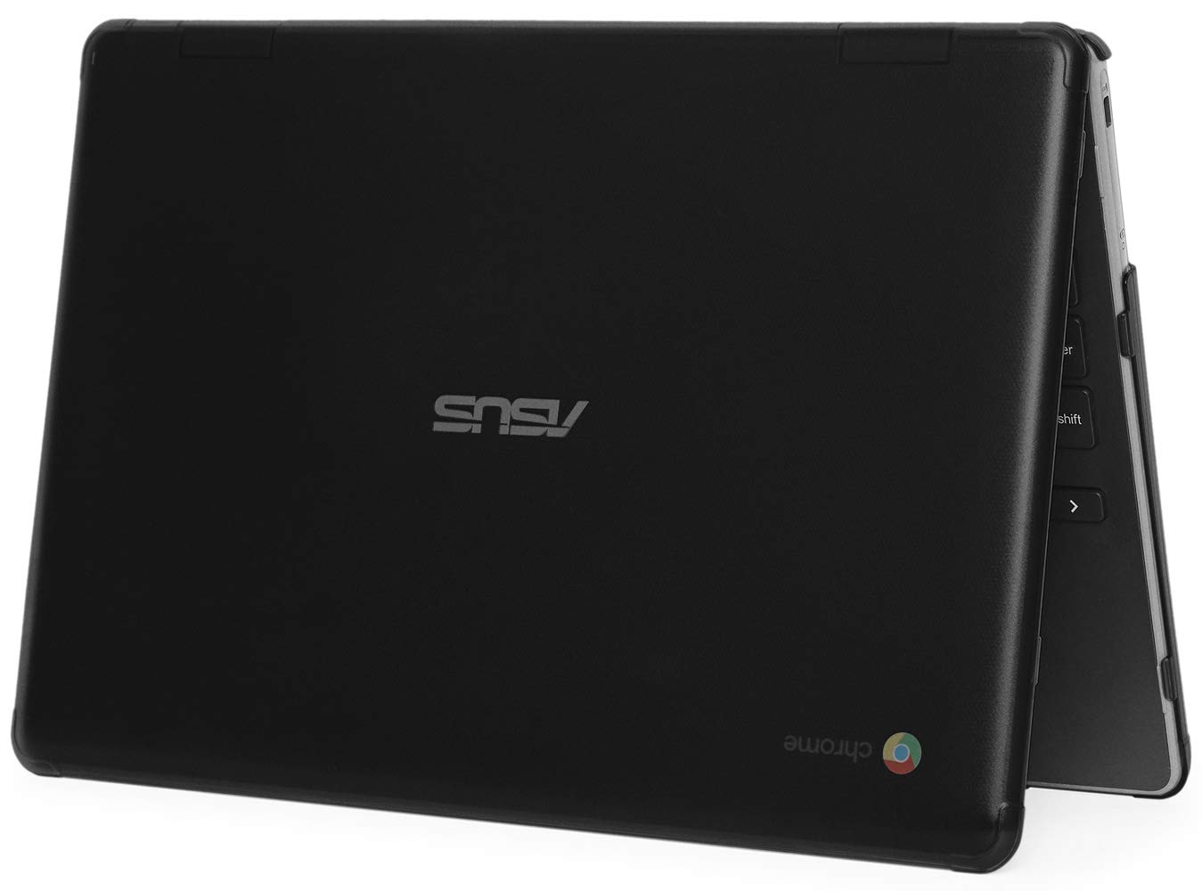 mCover Case Compatible for 2019~2022 11.6" ASUS Chromebook C204MA C204EE Series Rugged Educational Laptop Computers ONLY (NOT Fitting Any Other ASUS Models ) - Black