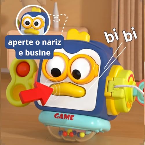 Cubo Mágico Educativo Brinquedo Sensorial Montessori Kidino Cubo de Atividades Infantil Ajuda Com As Habilidades Motoras do Bebê