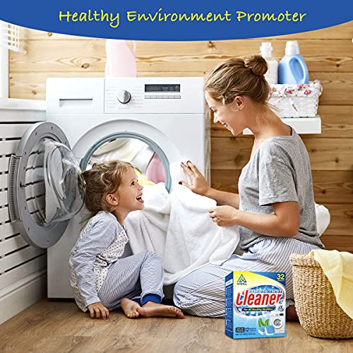 Hiwill Washing Machine Cleaner Effervescent Tablets, 32 Solid Deep
