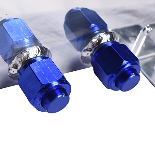 2.5-Gallon Universal Fuel Cell Gas Tank Aluminum Polished Racing Street Drift Strip Fuel Cell Tank with Level Sender Silver