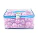 Lightaling 100pcs Pink & Purple Ocean Balls & Pit Balls Soft Plastic Phthalate & BPA Free Crush Proof - Reusable and Durable Storage Mesh Bag with Zipper