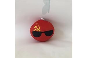 GANGKJDS 3.9 in Polish Ball Plush Country Ball Festival Gift Plush Toys in The United States, Japan, Australia, Countryballs (Color : Medium, Size : 3.9in)