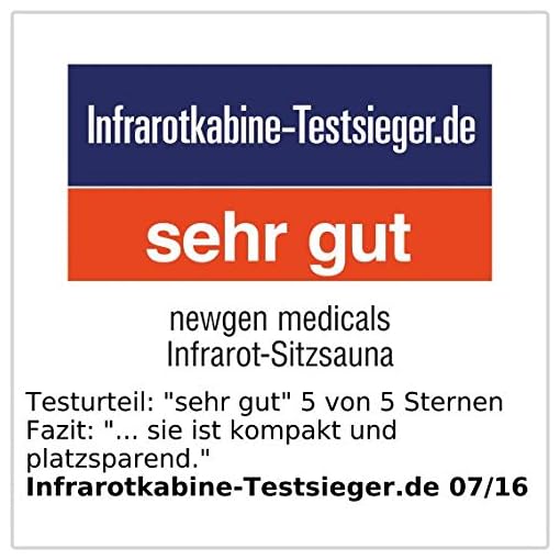 Newgen Medicals Kompakte Infrarot Sitzsauna Aus Hemlock Holz 760w Benotigt 0 62 M Kuschelwarm At