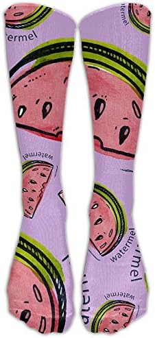 Watermelon Watercolor Women's Fashion Over Calf Tube Socks Stockings