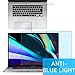 Synvy Anti Blue Light Screen Protector for Apple MacBook PRO 16 2019 16 inch （Screen + Touchbar + Touchpad） Screen Film Protective Protectors [Not Tempered Glass]