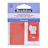 Beadalon Hard Needles #10  12 Pieces, 2 Threader