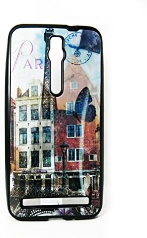 Aver 3rd Dimension 3D Holographic TPU Eiffel Tower Paris Back Case Cover for Huawei Honor 4C Mobile Cell Phone (Black)