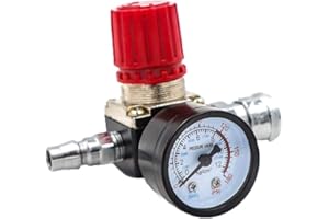 3 Way Air Compressor 1/4" Pressure Regulator Gauge 140PSI Control Valve