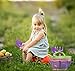 Kids Pink Gardening Tools with STEM Learning Guide by ROCA Toys. Tote Bag, Watering Can, Shovel, Rake and Trowel