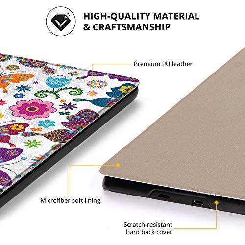 UUcovers Kindle Paperwhite (Only Fit for 2018),All-new Paperwhite 10th generation Slim Auto Wake/Sleep for Amazon Kindle E-reader -Butterfly - Thumbnail 6