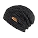 OMECHY Unisex Slouchy Beanie Hats Winter Warm Knit Skull Fleece Ski Cap 4 Color