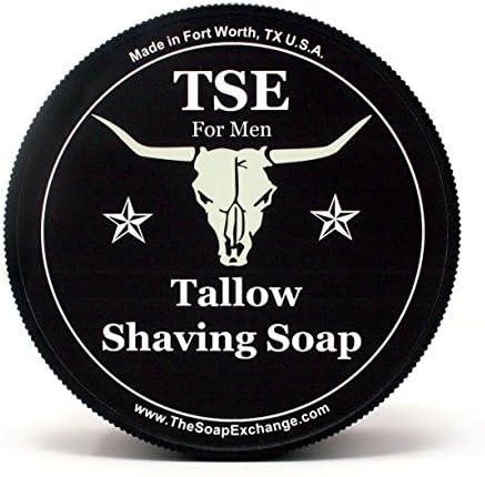 TSE for Men Urban Shaving Soap with Tallow and Shea Butter. Natural Ingredients for Rich Lather and a Smooth Comfortable Shave. Artisan 4.5 oz Semi-Soft Italian Style. Made in the USA.