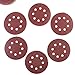 5 Inch Sanding Discs Hook and Loop : 50Pcs 8 Hole 80 Grit Sandpaper Pads Round Sand Paper