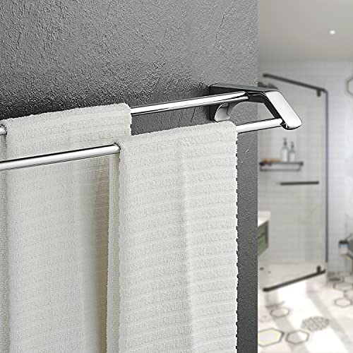 KAHANG Double Towel Bar 24 Inch 304SUS Stainless Steel Polished Chrome
