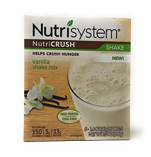 Nutrisystem NutriCRUSH Vanilla Shake Mix, 1.4 oz, 5 count by Nutrisystem