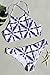 Cupshe Fashion Women's Sea Beige Blue Printing Tank Padding Bikini Bathing Suit