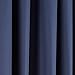 Amazon Basics Room Darkening Blackout Window Curtain with Rod Pocket and Tie Back, 52 x 84 Inches, Navy Blue - Set of 2