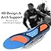 Plantar Fasciitis Insoles, Foot Arch Support Orthotics Shoe Inserts for Comfort & Relief from Flat Feet, High Arches, Back, Fascia, Foot & Heel Pain for Men and Women - Full Length (Blue, 5)